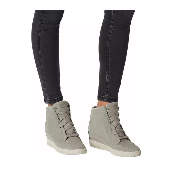 NEW Sorel Out N About Wedge Women's Size 7.5 Dove Quarry Retail $160 - Picture 1 of 9
